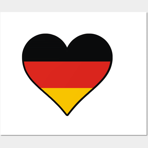 I Love Germany Wall Art by dustbrain